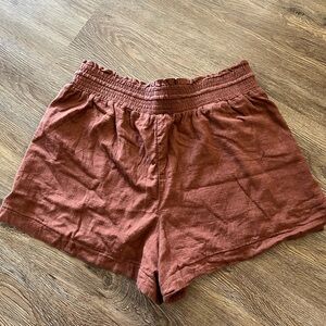 Abercrombie & Fitch High Waist Brown Shorts